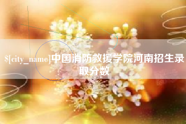 寿光中国消防救援学院河南招生录取分数