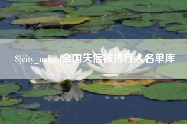 寿光全国失信被执行人名单库