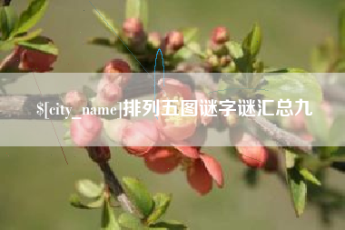 寿光排列五图谜字谜汇总九