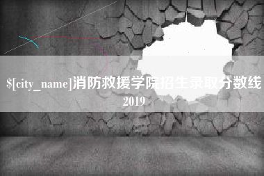 寿光消防救援学院招生录取分数线2019