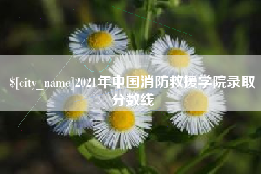寿光2021年中国消防救援学院录取分数线