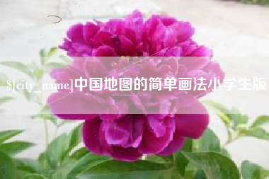 寿光中国地图的简单画法小学生版