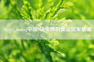 寿光中国9块金牌的奥运冠军是谁