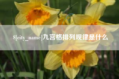 寿光九宫格排列规律是什么