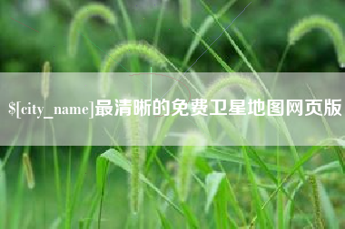寿光最清晰的免费卫星地图网页版