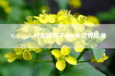寿光全国男子5000米世界纪录