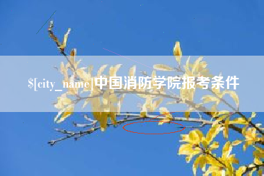 寿光中国消防学院报考条件