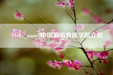寿光中国消防救援学院介绍