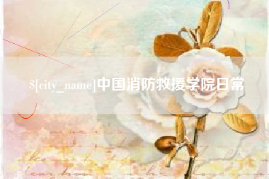 寿光中国消防救援学院日常
