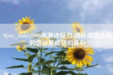 寿光5000米滑冰接力-团队成员之间的信任是成功的基石