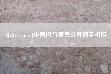 寿光中国执行信息公开网手机版