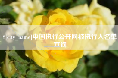 寿光中国执行公开网被执行人名单查询