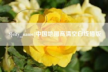 寿光中国地图高清空白线描版