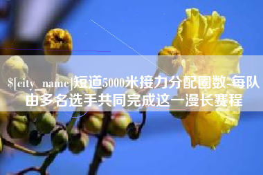 寿光短道5000米接力分配圈数-每队由多名选手共同完成这一漫长赛程