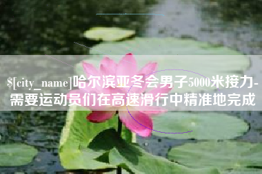 寿光哈尔滨亚冬会男子5000米接力-需要运动员们在高速滑行中精准地完成