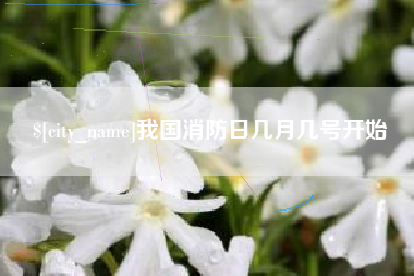 寿光我国消防日几月几号开始