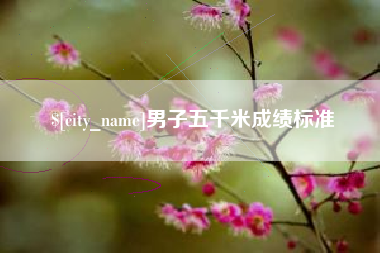 寿光男子五千米成绩标准
