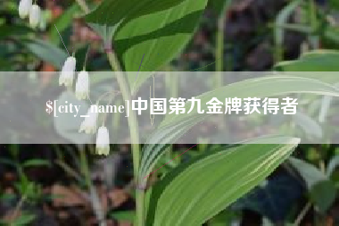 寿光中国第九金牌获得者