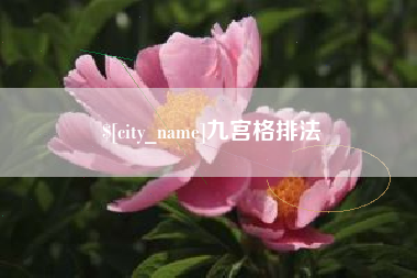 寿光九宫格排法