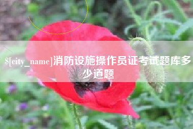 寿光消防设施操作员证考试题库多少道题
